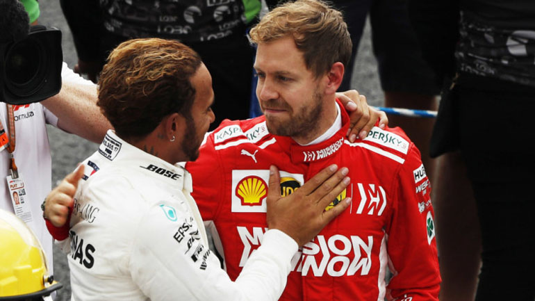 O Vettel πήγε στο γκαράζ της Mercedes